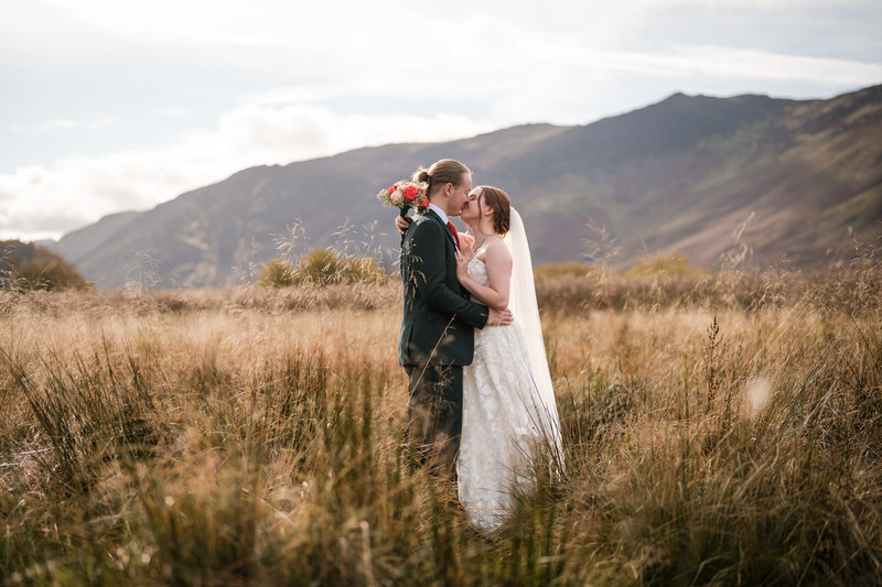 Ollie and Ruth wedding album moment at Lodore Falls Hotel in the Lake District