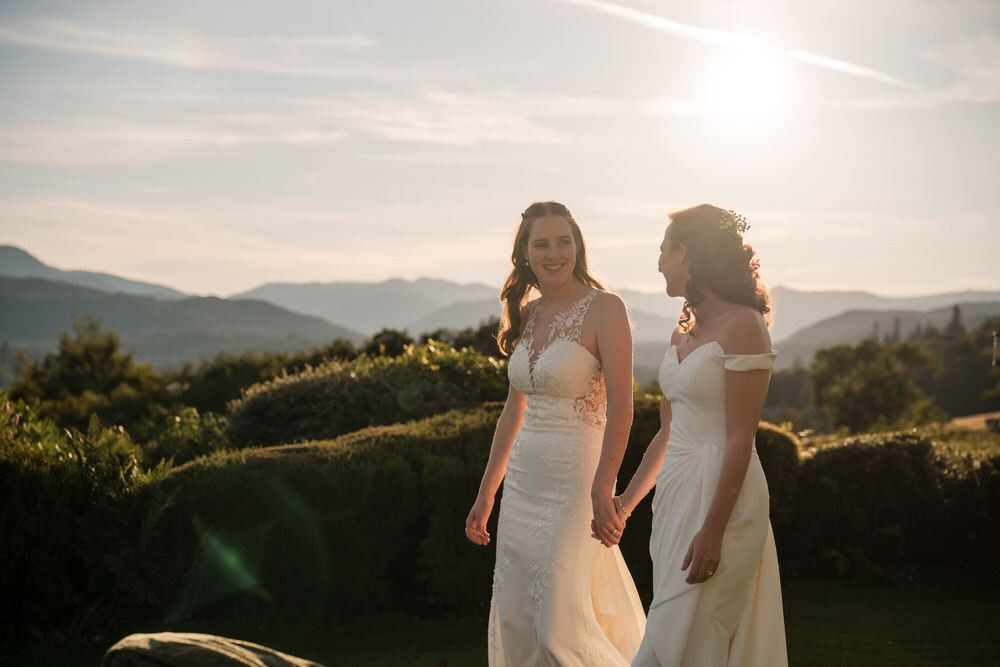 Natural documentary wedding photography approach at Holbeck Ghyll