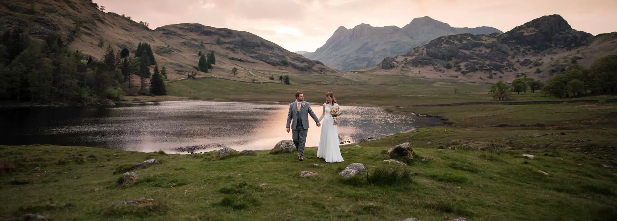 Lake District wedding photography landscape backdrop