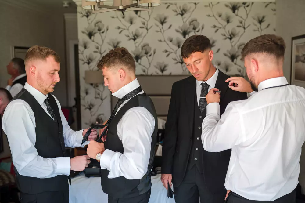 Groomsmen pre ceremony