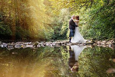 Lake District weddings at Hidden River Cabins, Carlisle