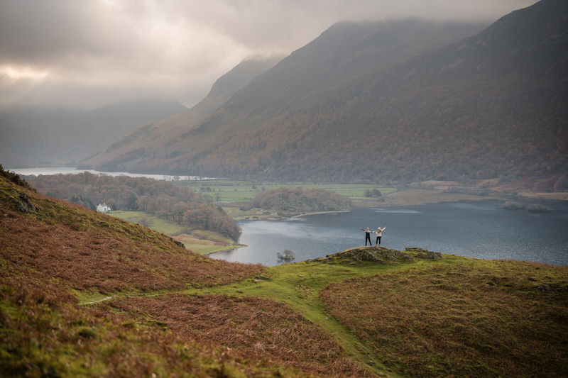 Relaxed pre-wedding and engagement photography in the Lake District
