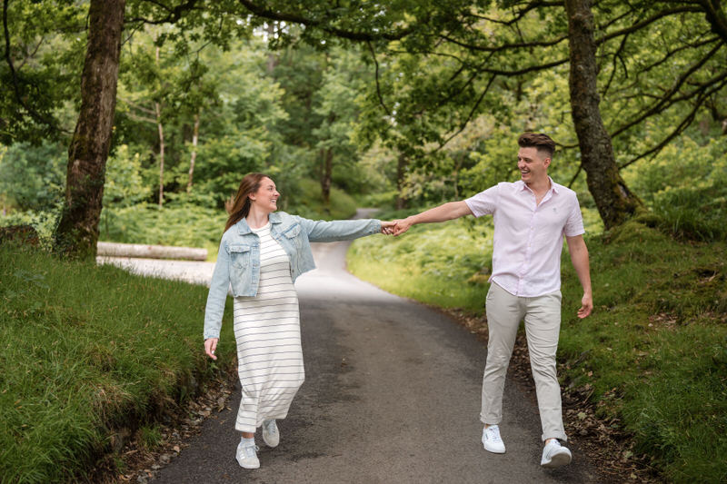 Lake District pre-wedding photography with natural scenery