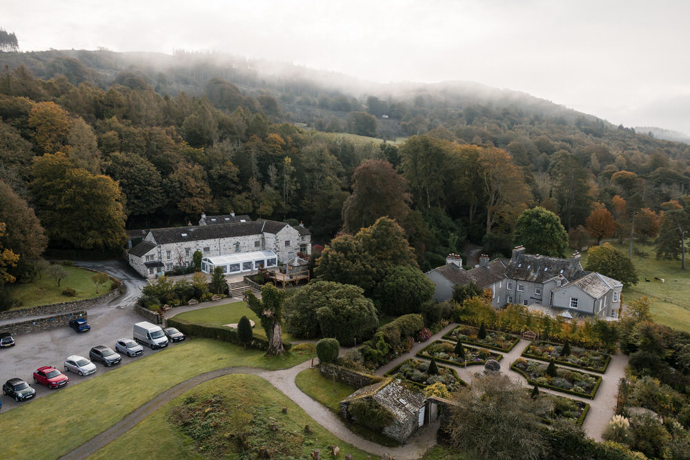 Lake District wedding photographer capturing vows at Town Head Estate
